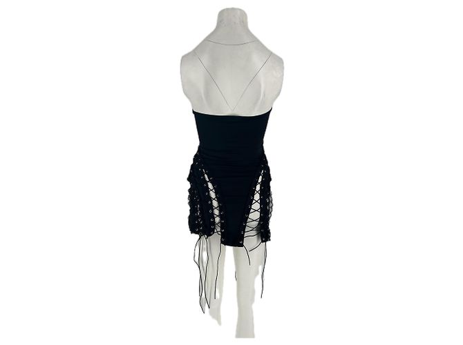 Autre Marque Schwarzes Kleid "Sorry I'm Late" - Ansicht 2