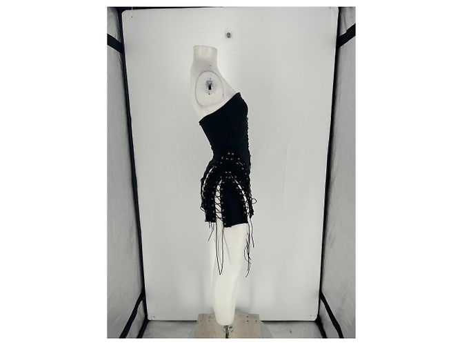Autre Marque Schwarzes Kleid "Sorry I'm Late" - Ansicht 6