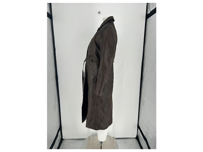 Autre Marque Abrigo maxi marrón KIJUN Castaño - vista 4