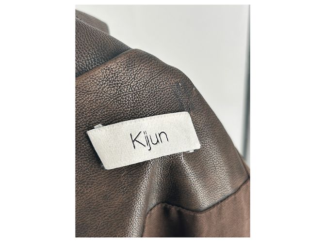 Autre Marque Abrigo maxi marrón KIJUN Castaño - vista 5