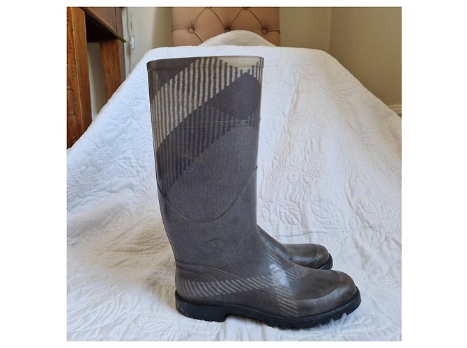 Botas de lluvia Burberry Check Castaño - vista 3