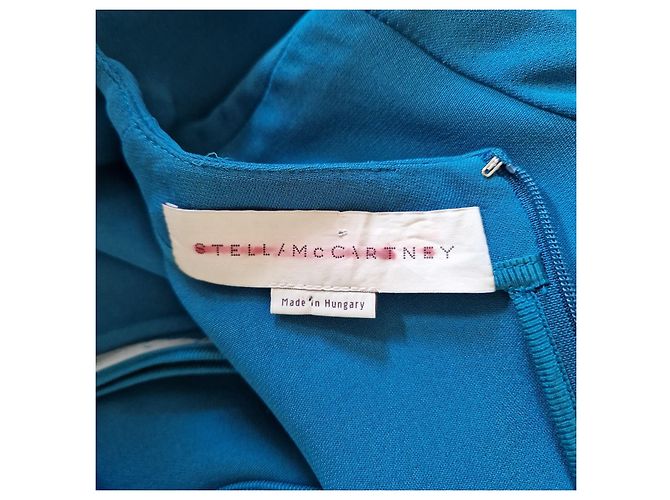 Stella Mc Cartney Stella McCartney Blaues Crepe-Kleid - Ansicht 5
