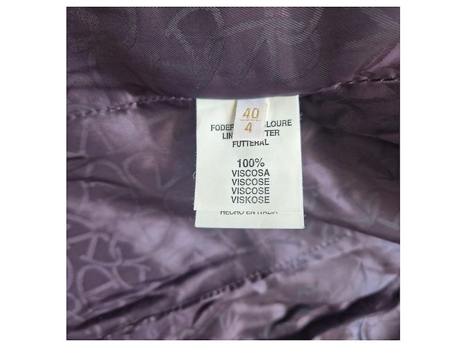 Autre Marque Valentino Roma Blazer de gamuza adornado Púrpura - vista 6