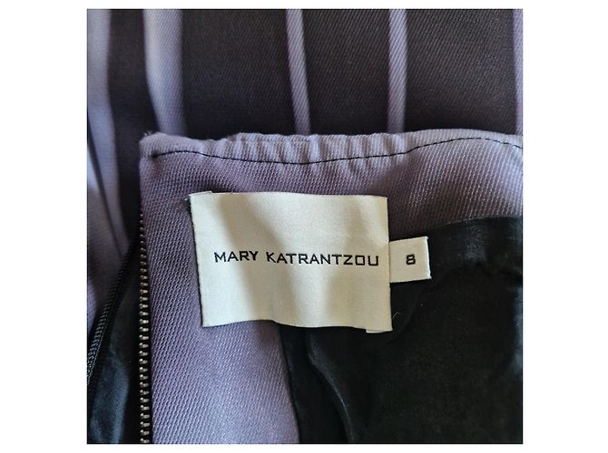 Vestido palabra de honor estampado Mary Katrantzou Negro Gris - vista 5