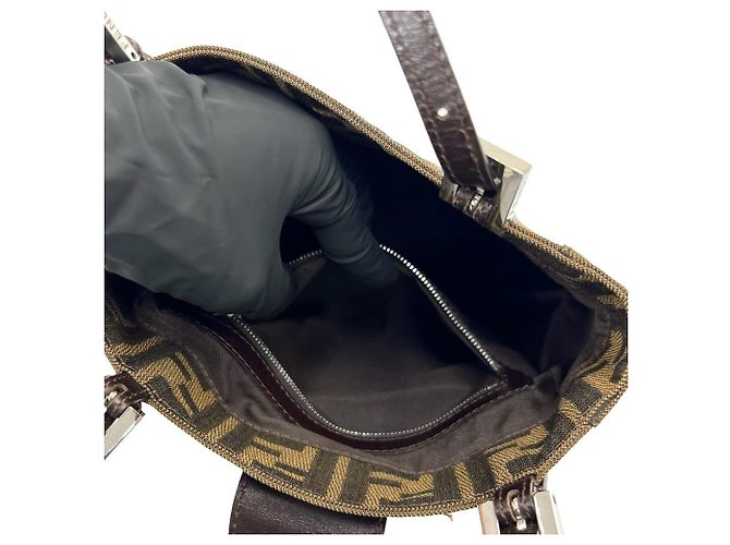 Bolso Fendi Vintage con estampado Zucca FF Castaño - vista 10