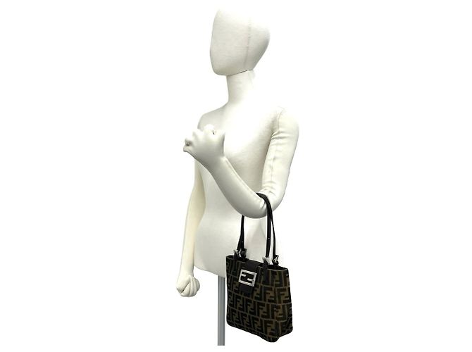 Bolso Fendi Vintage con estampado Zucca FF Castaño - vista 2
