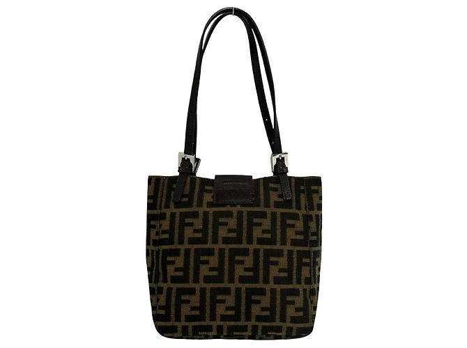 Bolso Fendi Vintage con estampado Zucca FF Castaño - vista 3