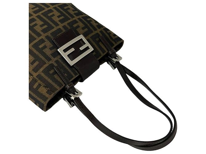 Bolso Fendi Vintage con estampado Zucca FF Castaño - vista 4