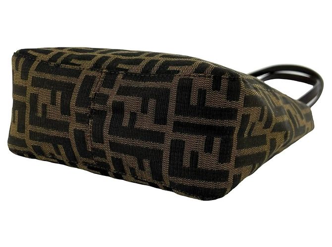 Bolso Fendi Vintage con estampado Zucca FF Castaño - vista 8