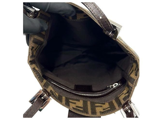 Bolso Fendi Vintage con estampado Zucca FF Castaño - vista 9