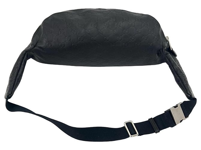 Borsa a tracolla in pelle Gucci Guccissima Nero - vista 4