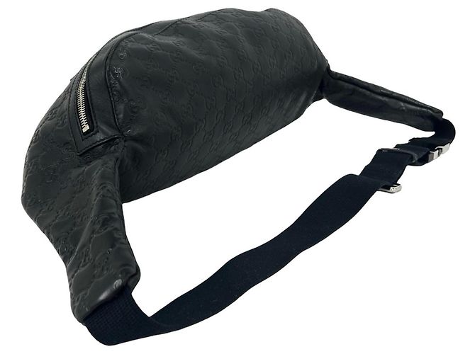 Borsa a tracolla in pelle Gucci Guccissima Nero - vista 7