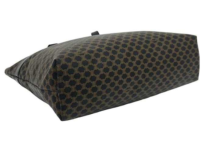 Céline CELINE Vintage Macadam Blazon Pattern Ledertote Braun Schwarz - Ansicht 7