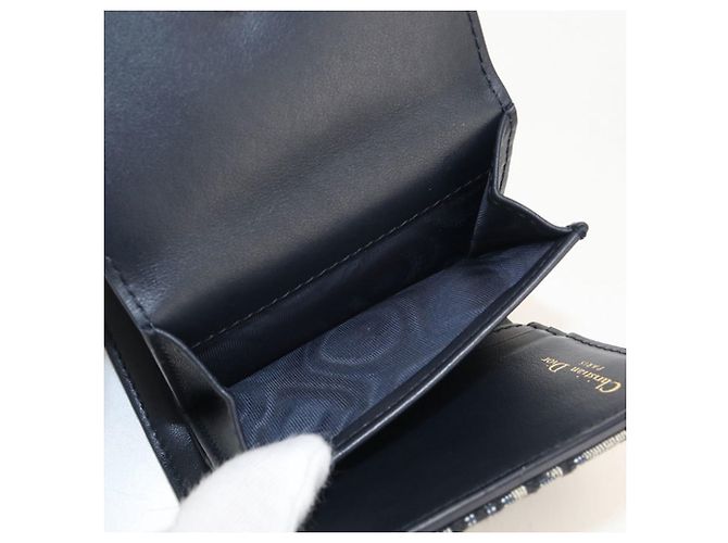 Christian Dior Tri-fold Wallet in Navy Marineblau - Ansicht 6