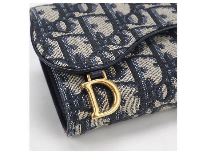 Christian Dior Tri-fold Wallet in Navy Marineblau - Ansicht 7