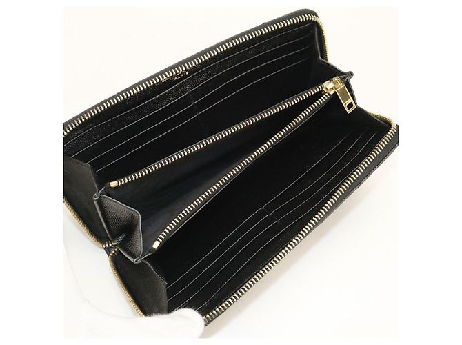 Cartera larga Saint Laurent de piel de becerro negra Negro - vista 3