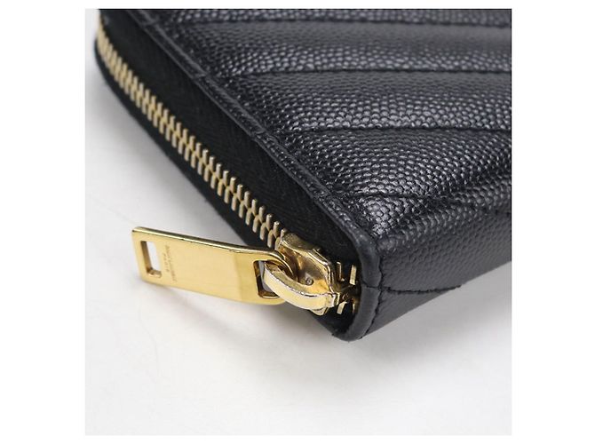 Cartera larga Saint Laurent de piel de becerro negra Negro - vista 6