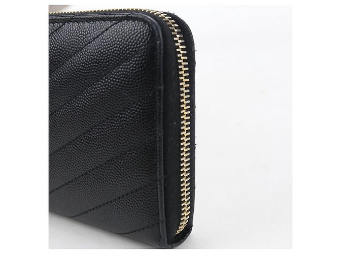 Cartera larga Saint Laurent de piel de becerro negra Negro - vista 7
