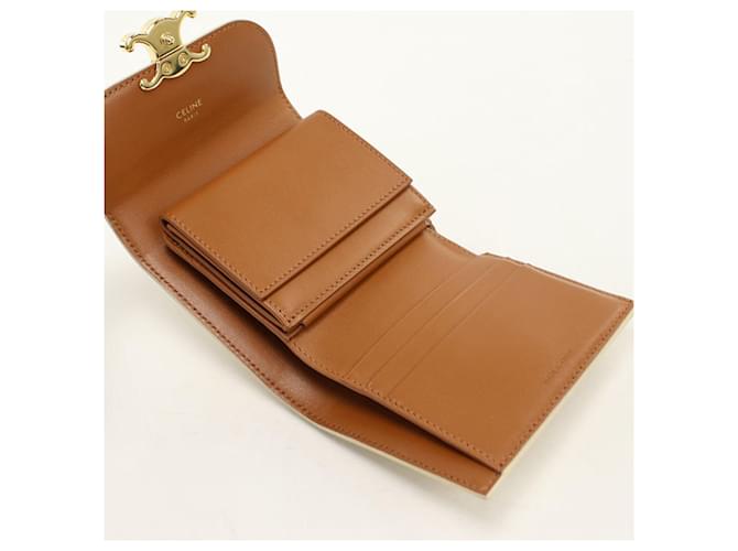 Céline Celine Tri-fold Geldbörse Weiß - Ansicht 3