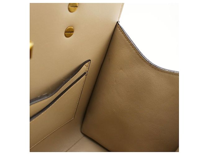 Borsa in pelle beige Salvatore Ferragamo - vista 5