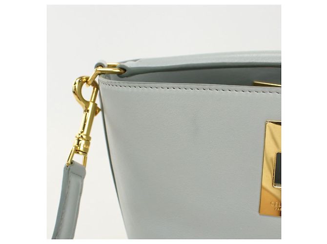Céline Borsa a mano Celine in pelle blu - vista 9