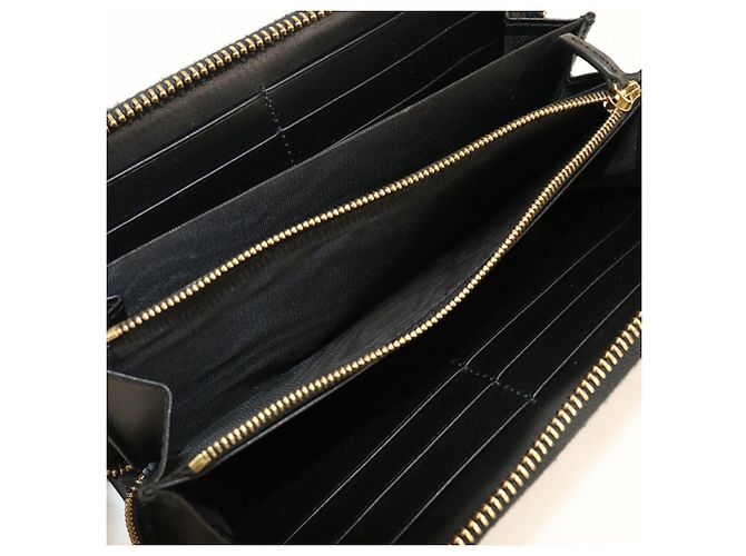 Portafoglio lungo Gucci in pelle nera Nero - vista 4