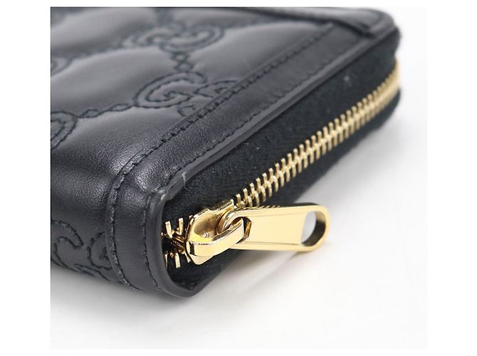 Portafoglio lungo Gucci in pelle nera Nero - vista 6