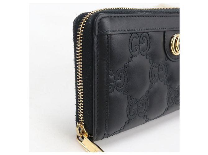 Portafoglio lungo Gucci in pelle nera Nero - vista 7