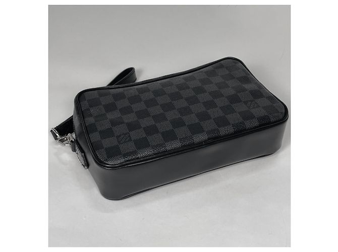 Louis Vuitton Damier Graphite Pochette Kasai Nero - vista 2