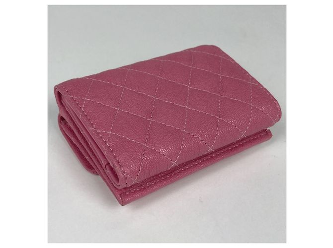 Cartera Chanel Boy Small Tri-fold en Rosa - vista 2