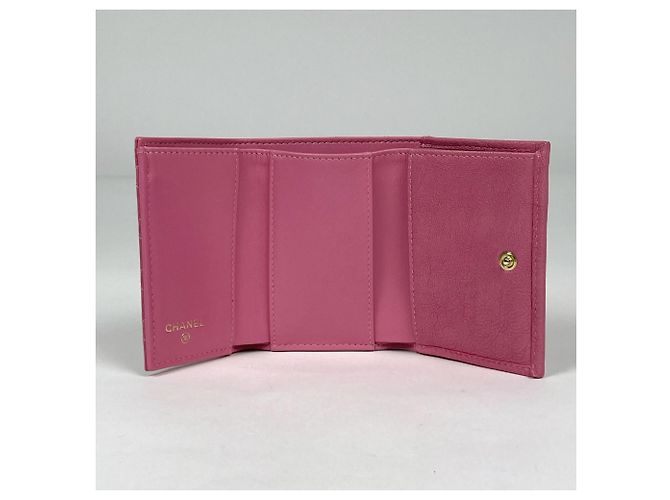 Cartera Chanel Boy Small Tri-fold en Rosa - vista 7