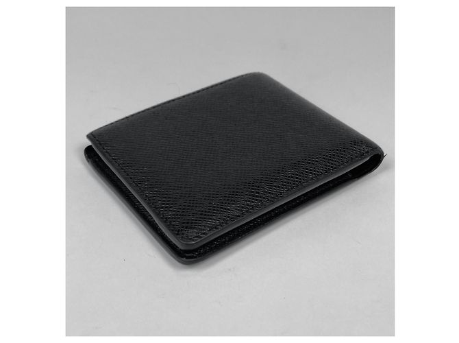 Louis Vuitton Taiga Leather Bi-Fold Wallet Black - view 2