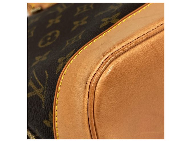 Borsa a mano Louis Vuitton Alma Marrone - vista 3