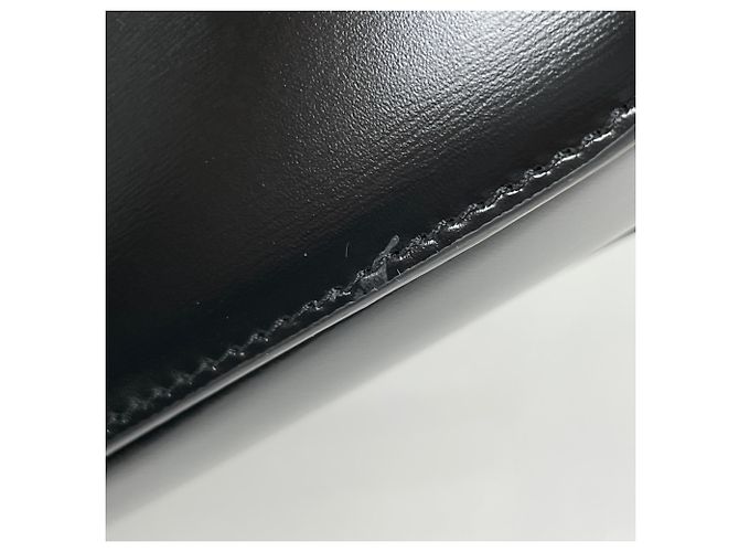 Céline Borsa a tracolla in pelle Celine Triomphe Nero - vista 7