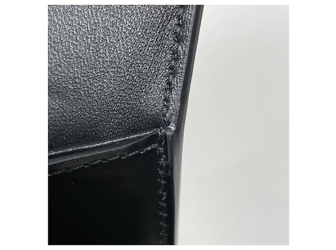 Céline Borsa a tracolla in pelle Celine Triomphe Nero - vista 8