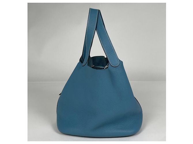 Hermès Hermes Picotin MM Handtasche Blau - Ansicht 2