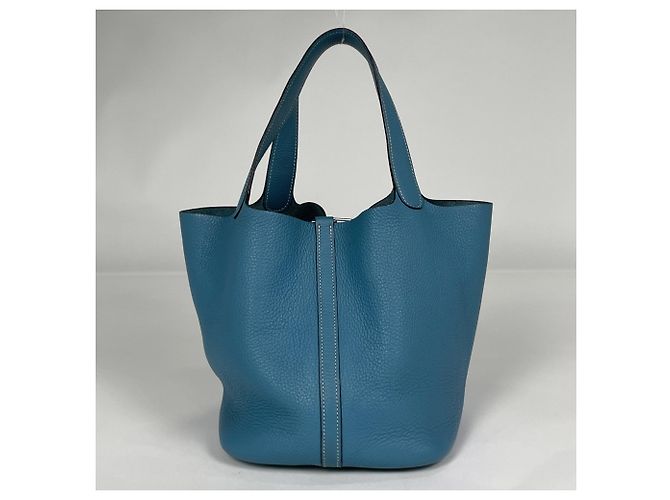 Hermès Hermes Picotin MM Handtasche Blau - Ansicht 3