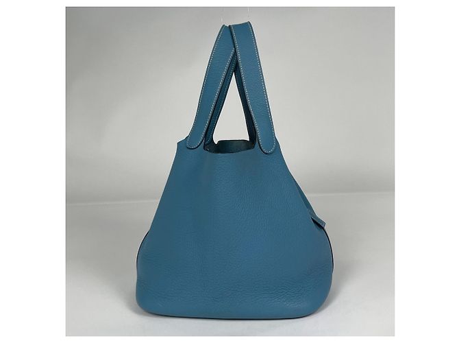 Hermès Hermes Picotin MM Handtasche Blau - Ansicht 4