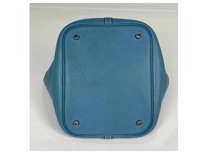 Hermès Hermes Picotin MM Handtasche Blau - Ansicht 5