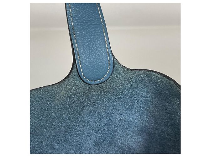 Hermès Hermes Picotin MM Handtasche Blau - Ansicht 8