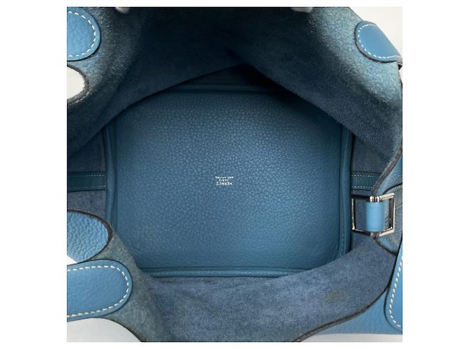 Hermès Hermes Picotin MM Handtasche Blau - Ansicht 9