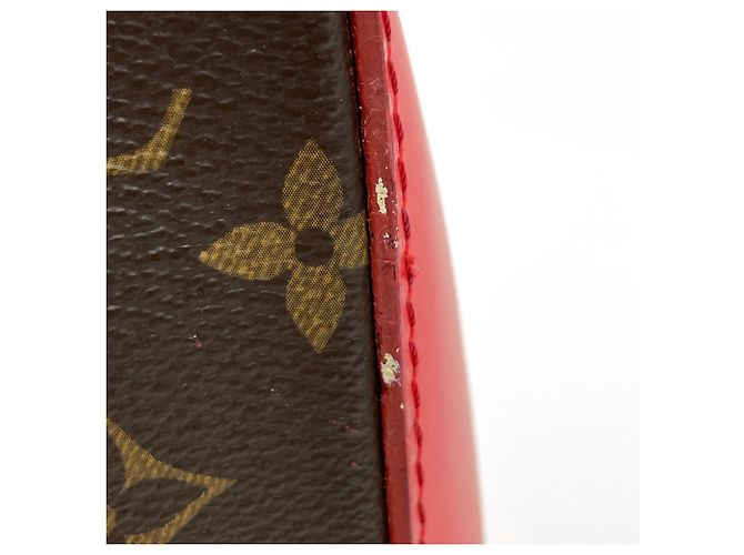 Borsa Louis Vuitton Dora PM Marrone Rosso - vista 4