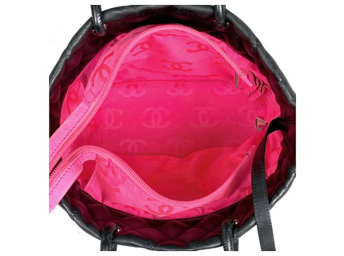 Borsa Tote Media Chanel Cambon Line Nero - vista 11