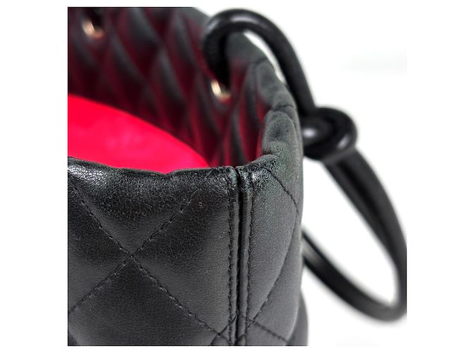 Borsa Tote Media Chanel Cambon Line Nero - vista 4