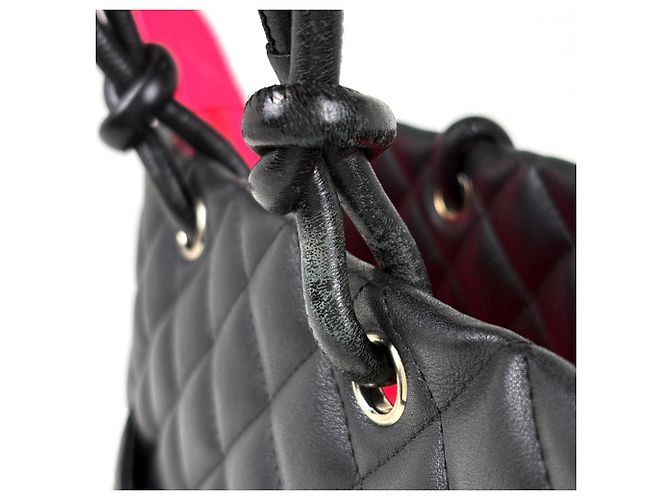 Borsa Tote Media Chanel Cambon Line Nero - vista 5