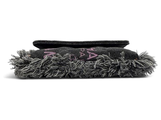 Bolso Chanel Coco Mark Mini Matelassé de denim y piel Negro Multicolor - vista 6