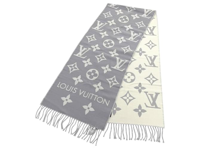Stola/Sciarpa Louis Vuitton in Gris Clair Monogram - vista 4