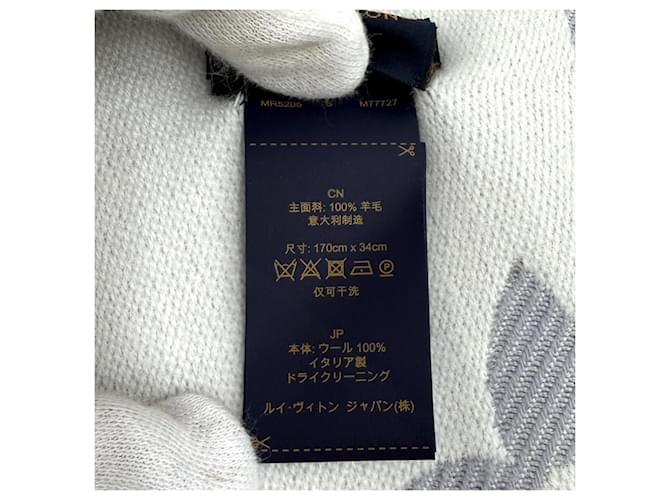 Stola/Sciarpa Louis Vuitton in Gris Clair Monogram - vista 8