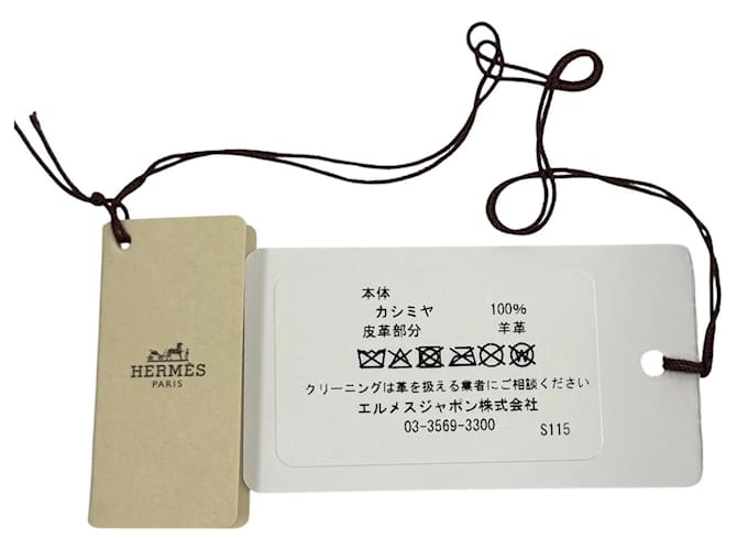 Hermès Sciarpa Stole in Cashmere Hermes Beige Arancione - vista 10