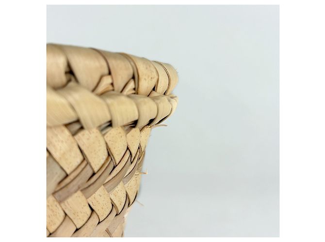 Bolsa Loewe Basket de ráfia e couro castanho Marrom - vista 5